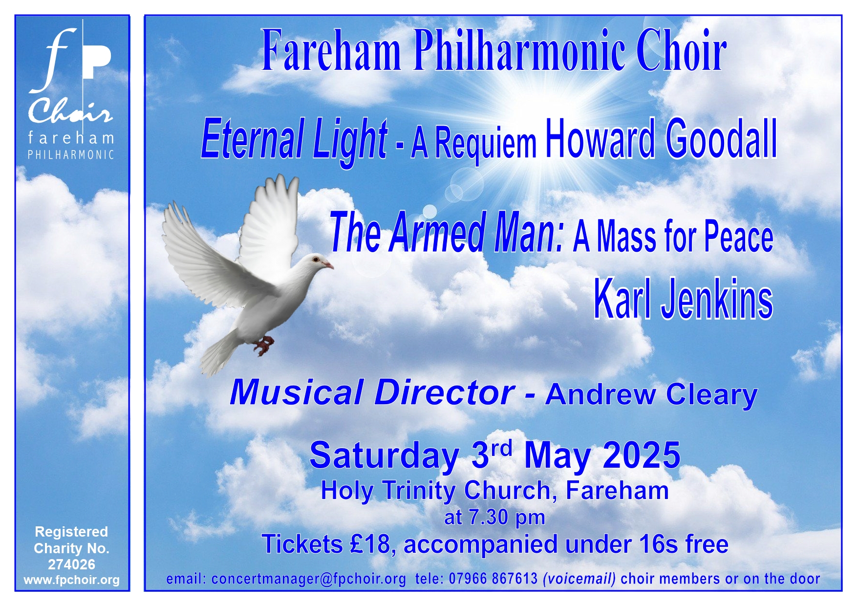 Spring Concert, 2025 -  The Armed Man & Eternal Light